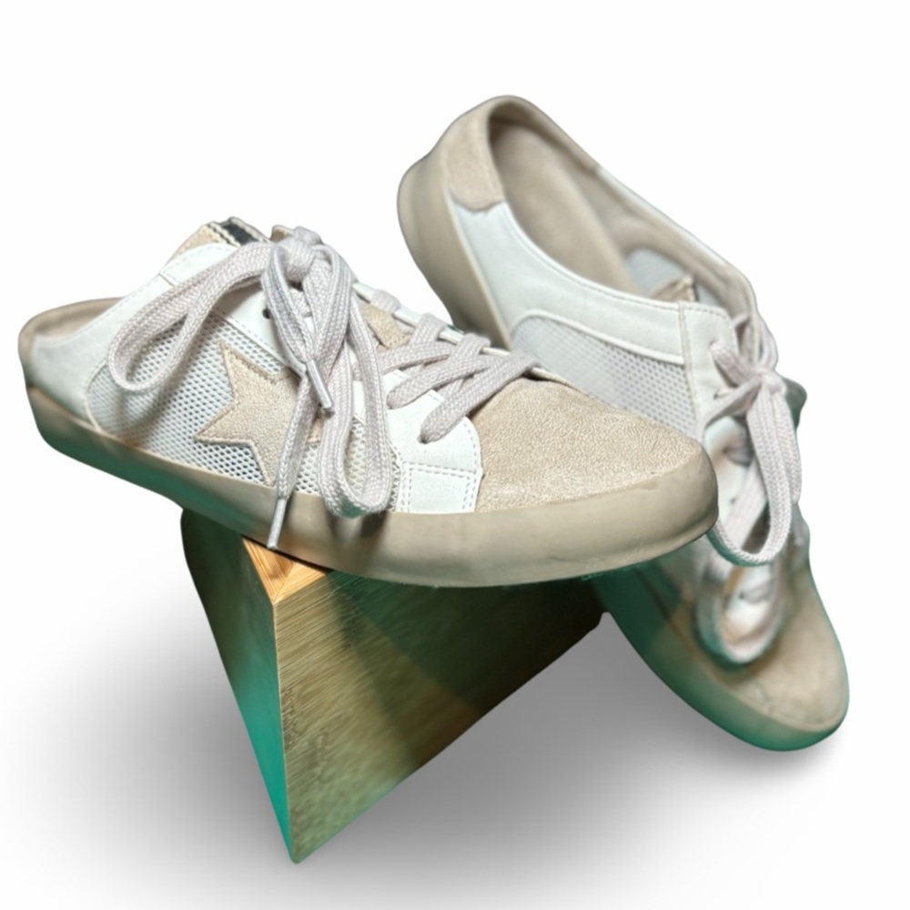 SHUSHOP suede slip on